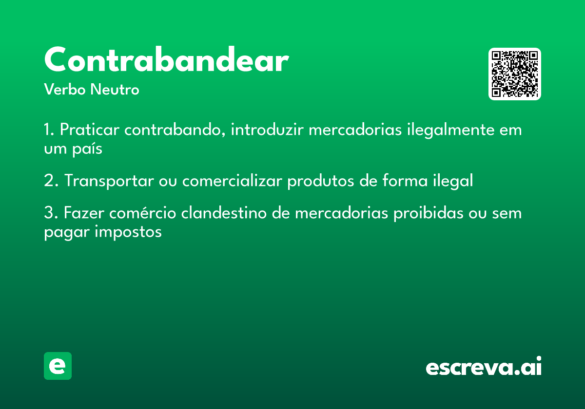 contrabandear