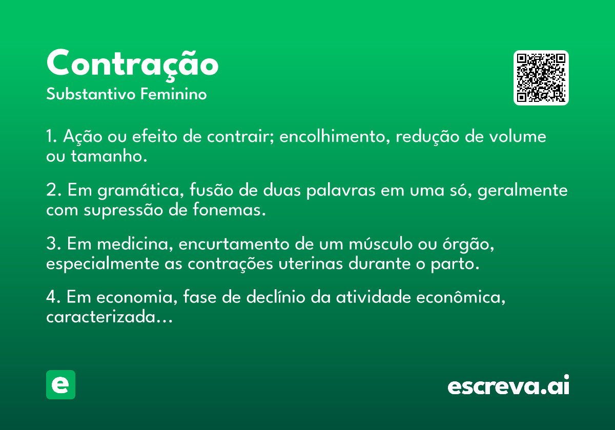contração