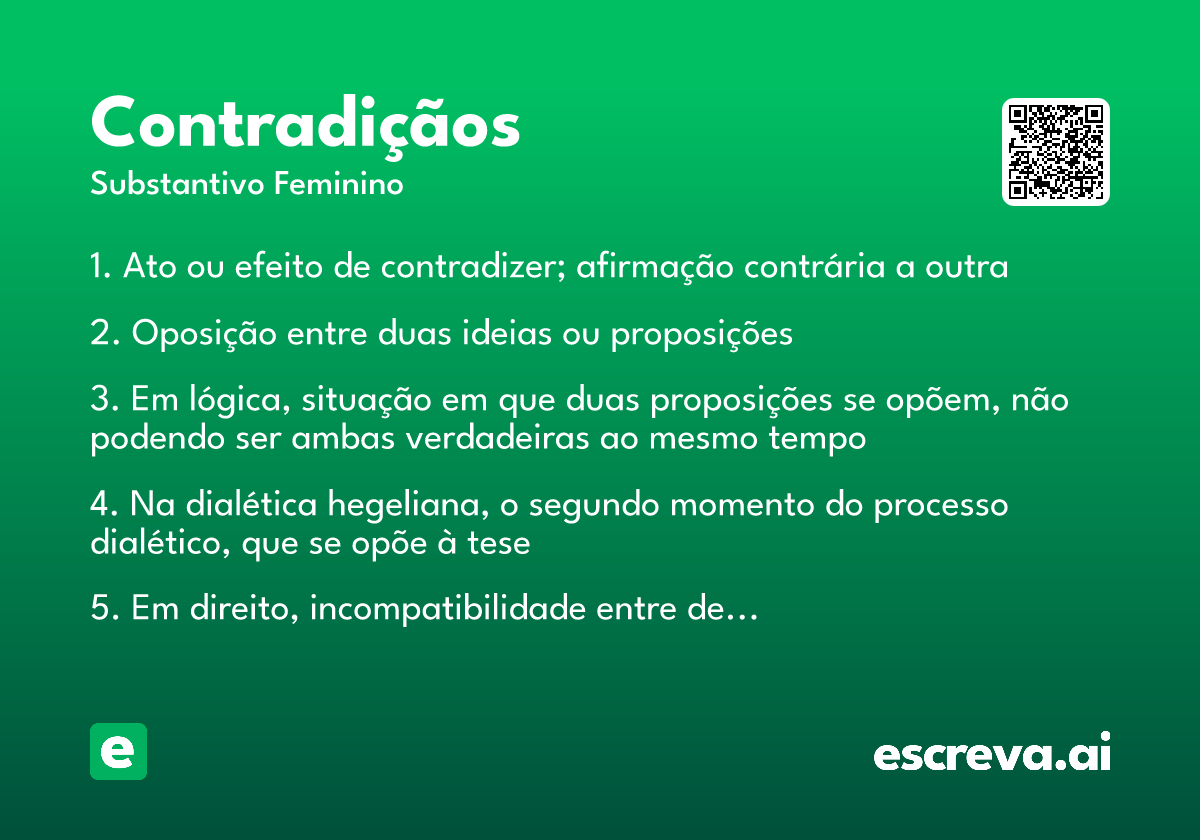 contradiçãos