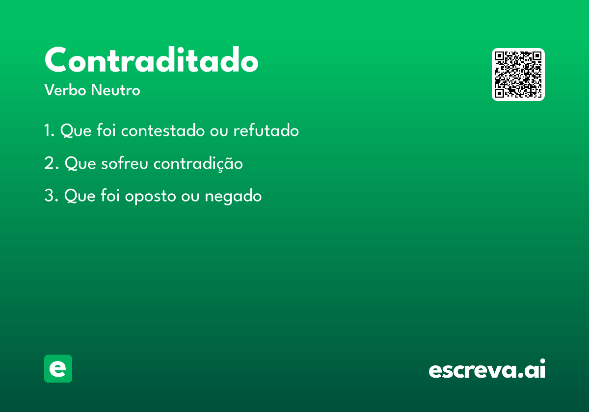 contraditado
