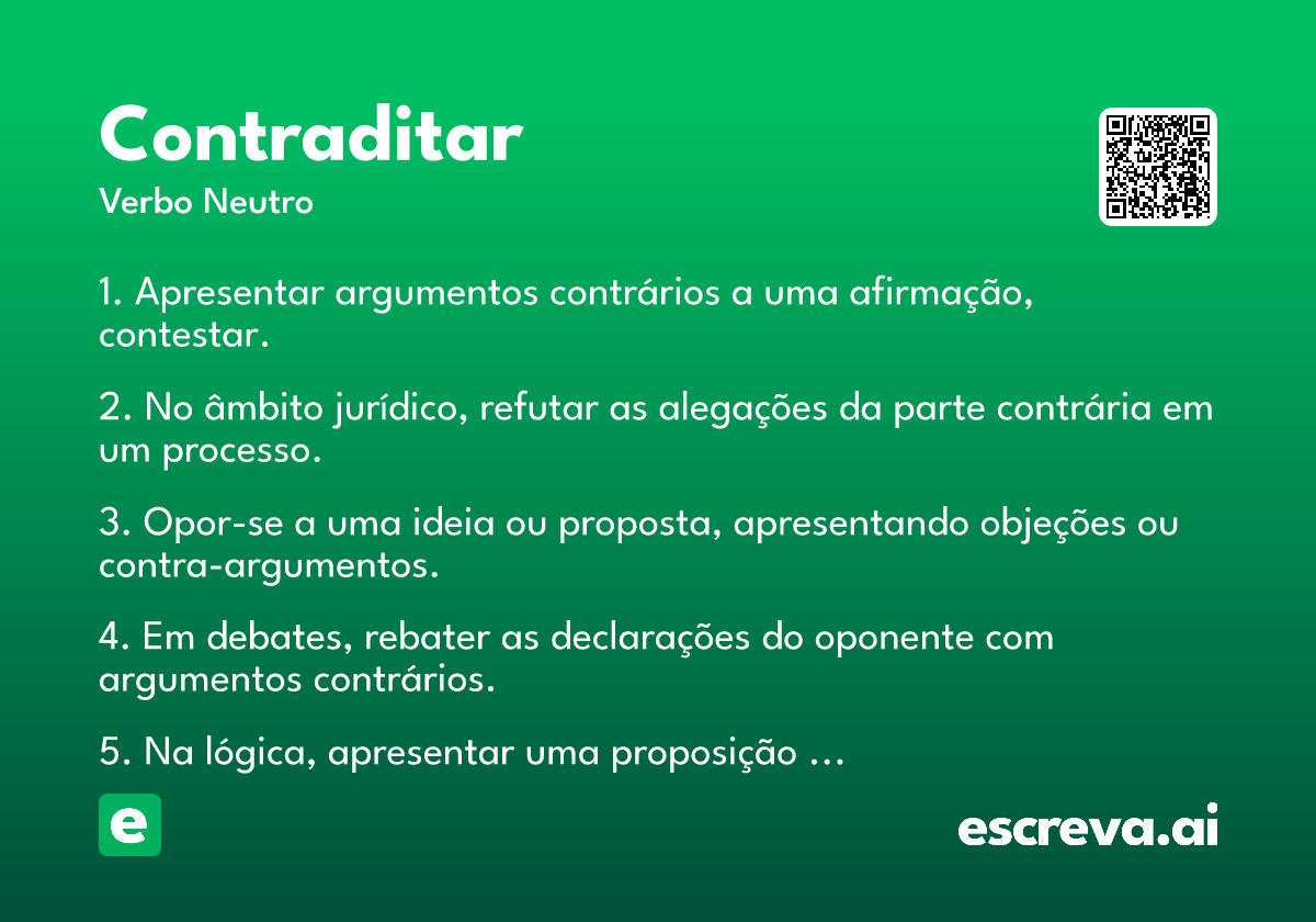 contraditar