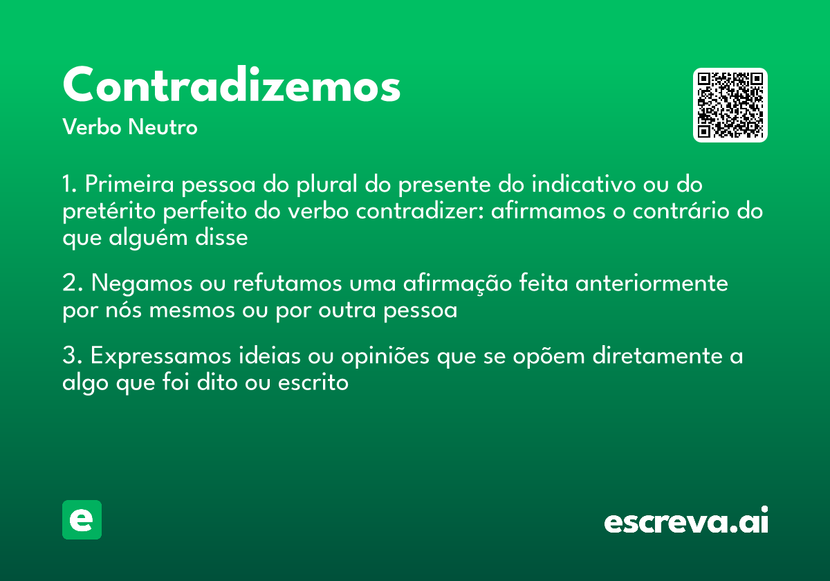 contradizemos