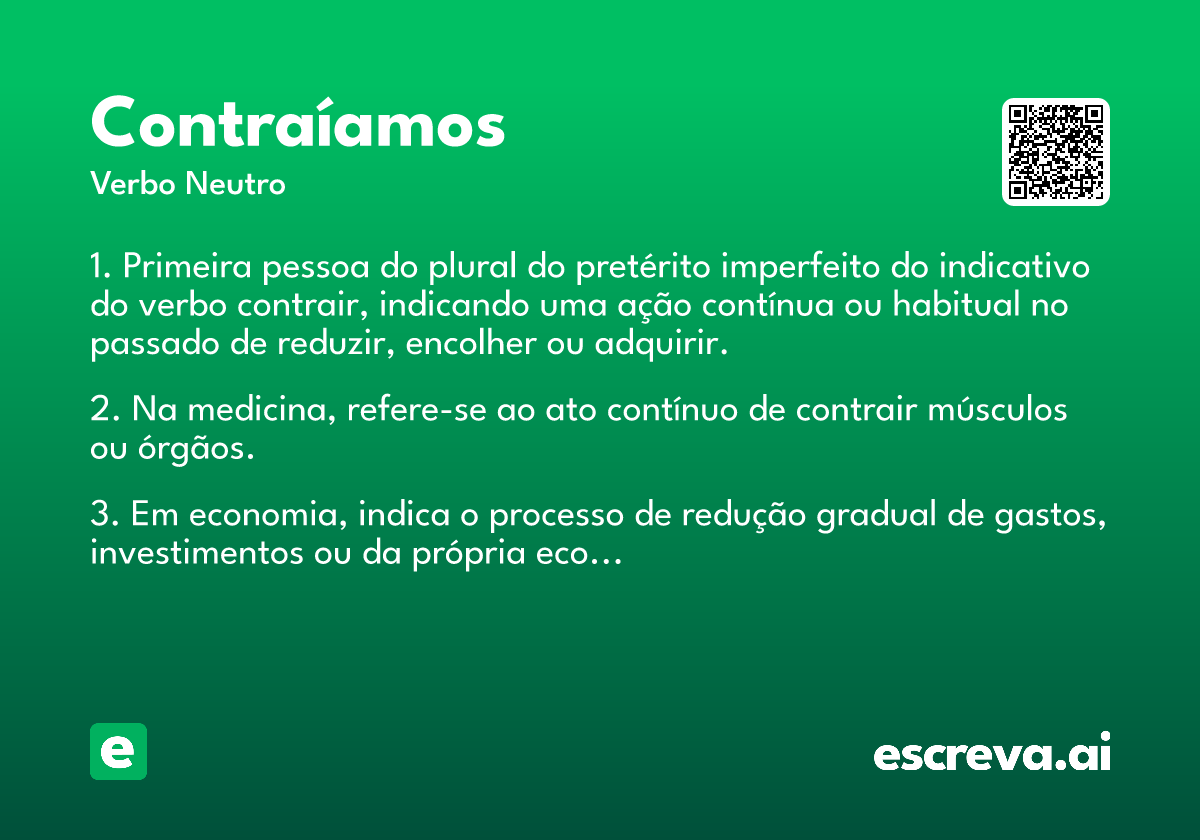 contraíamos