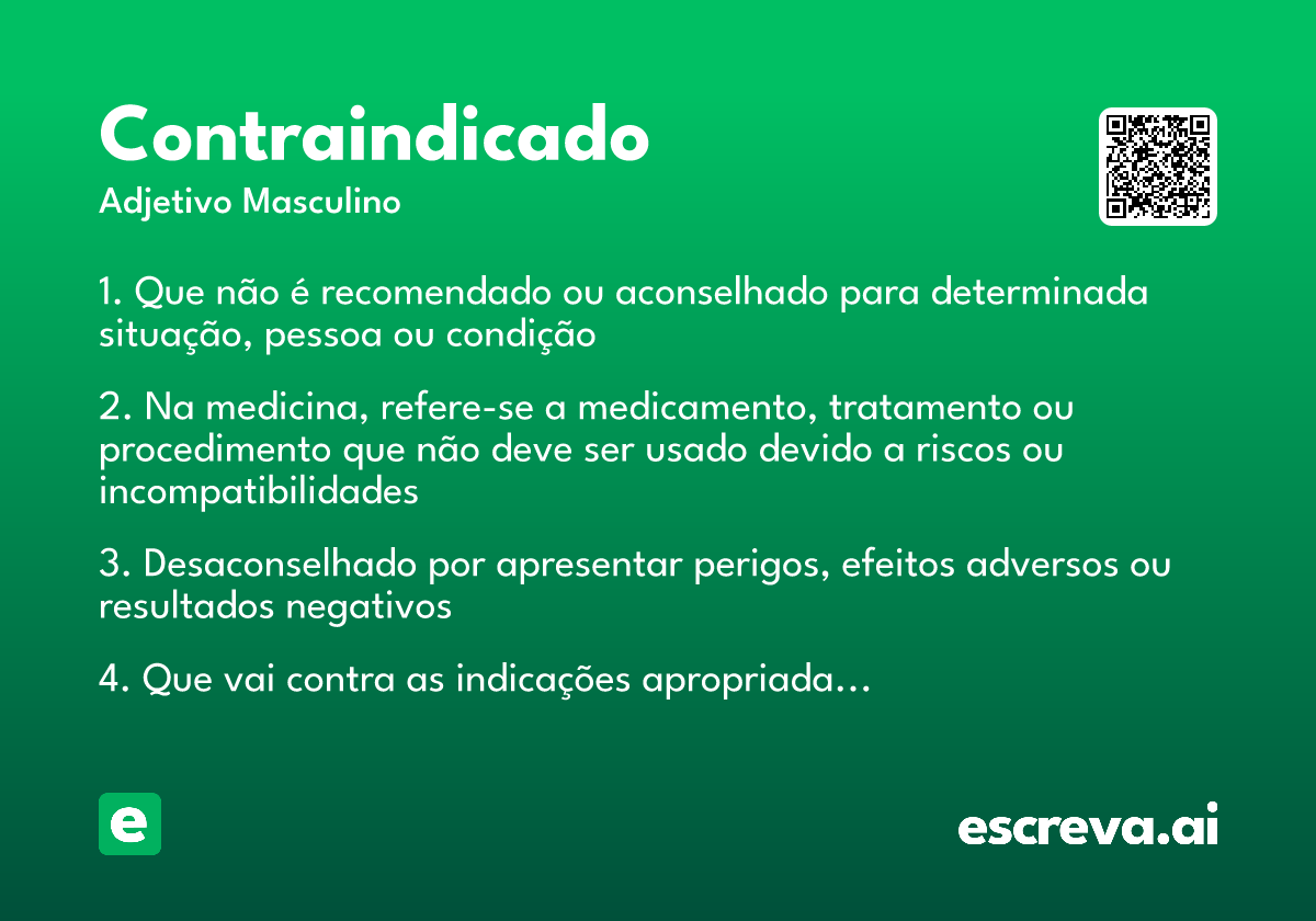 contraindicado