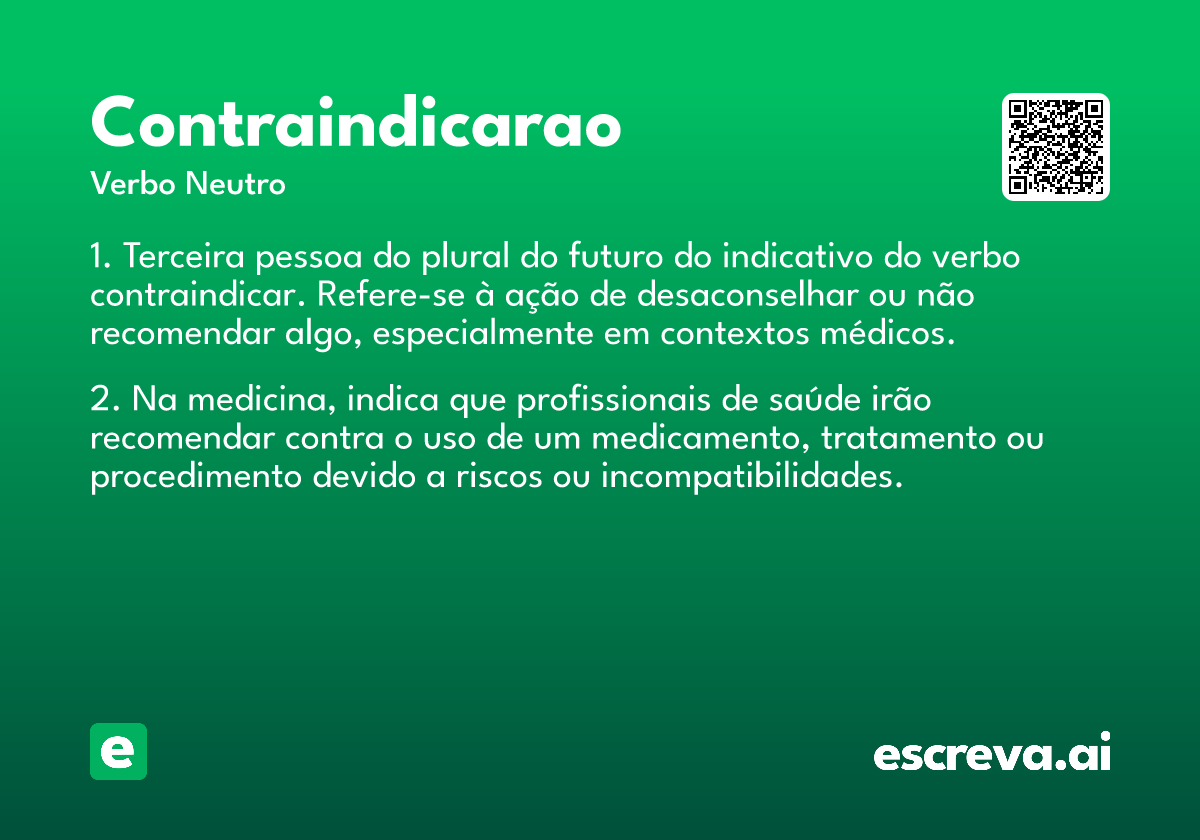 contraindicarao