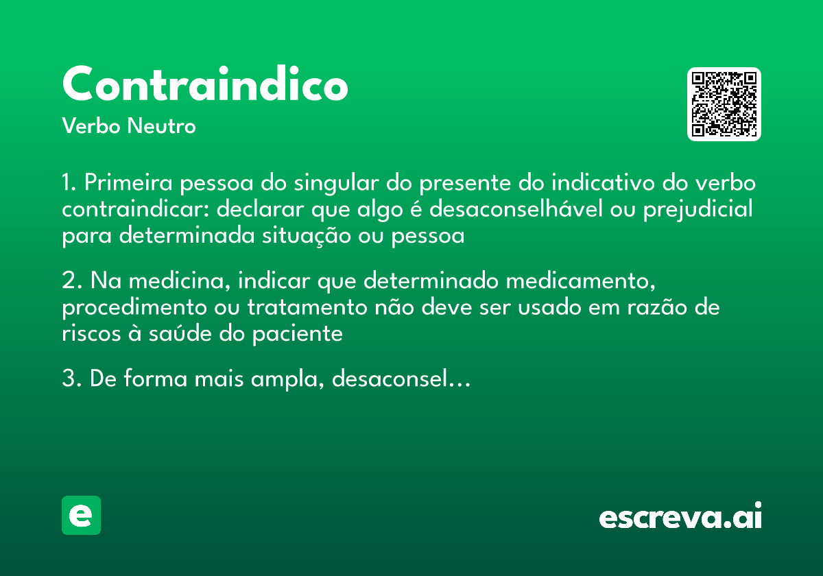 contraindico