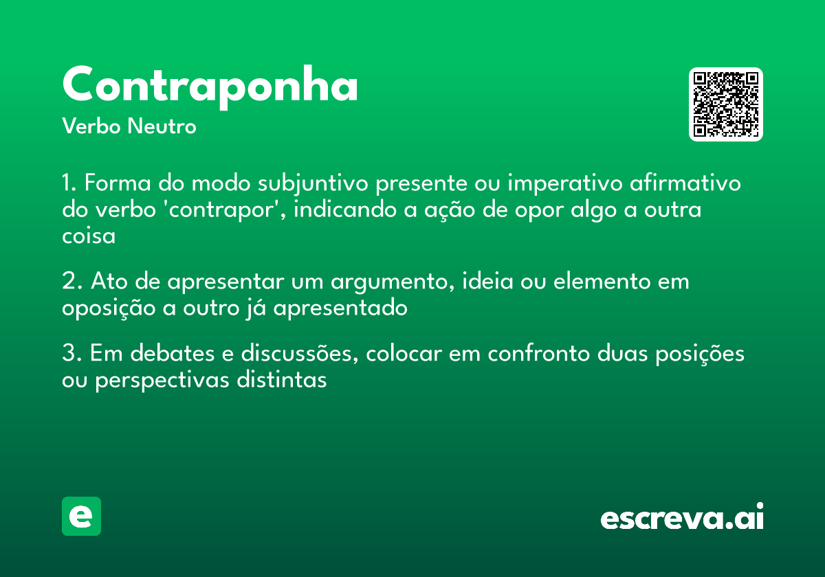 contraponha