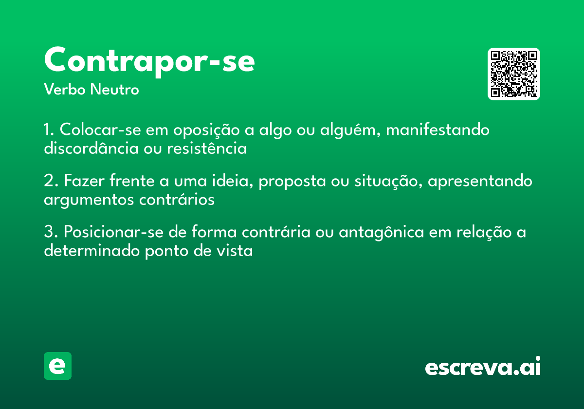 contrapor-se