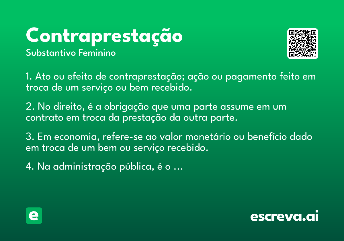 contraprestação