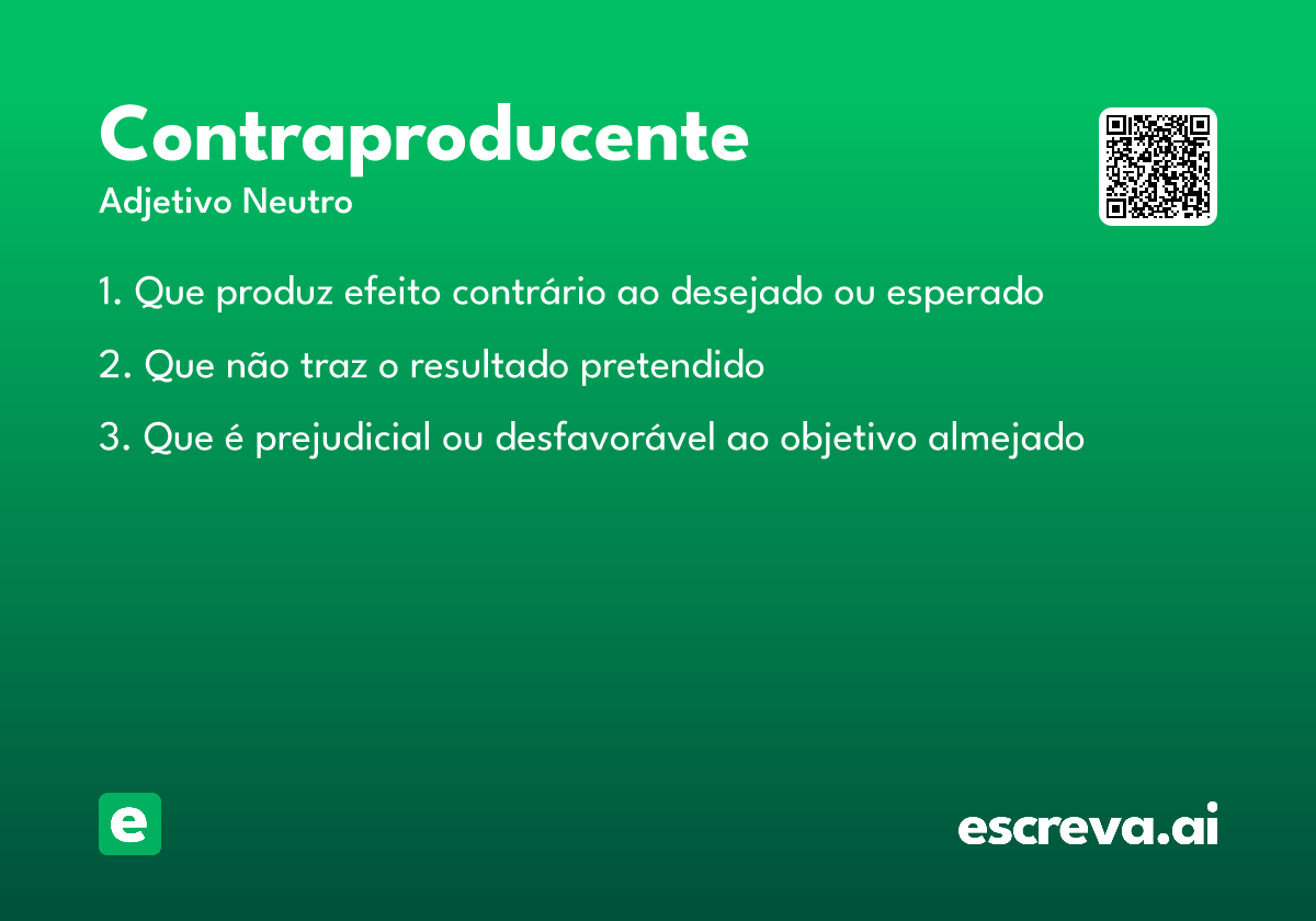 contraproducente