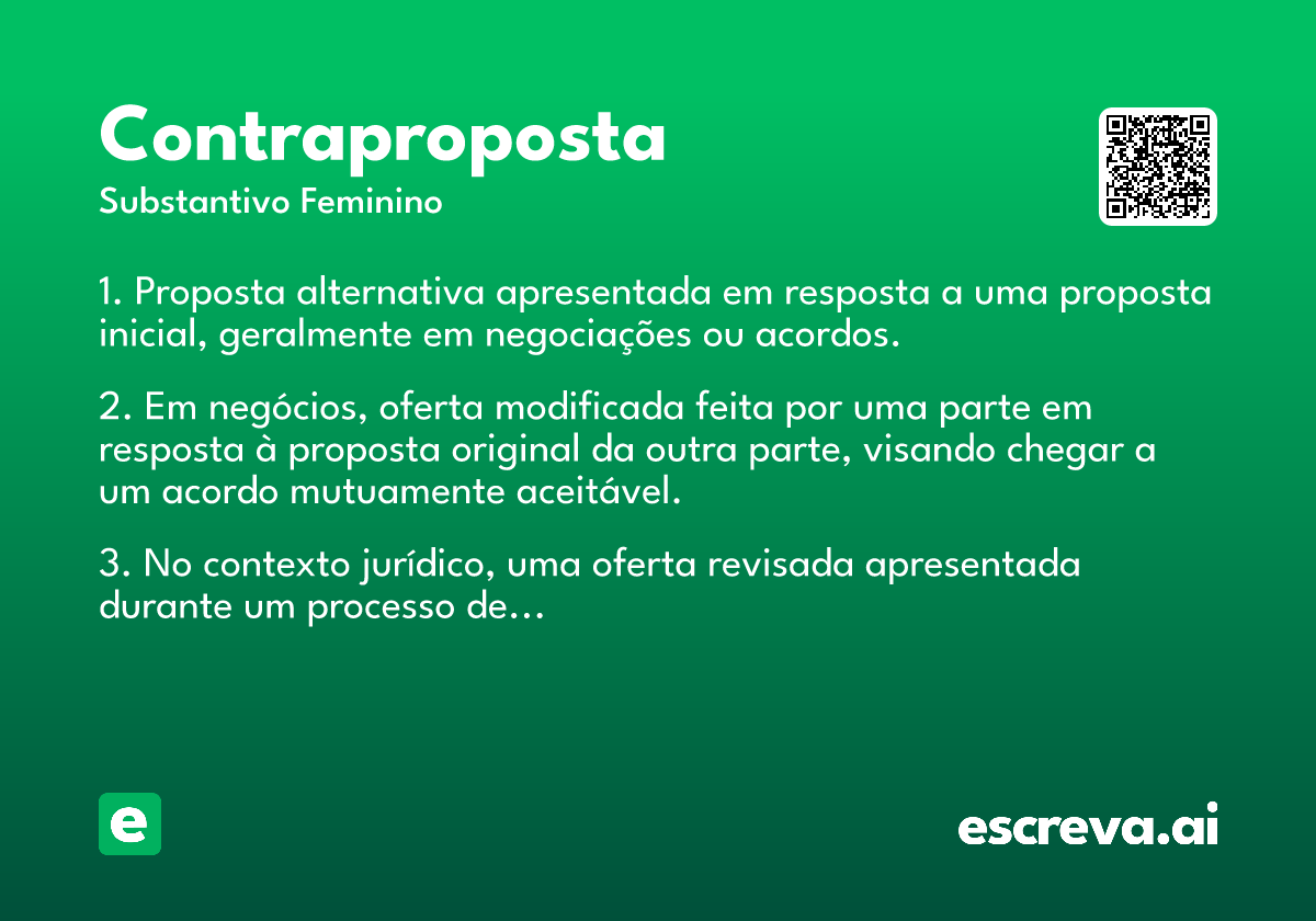 contraproposta
