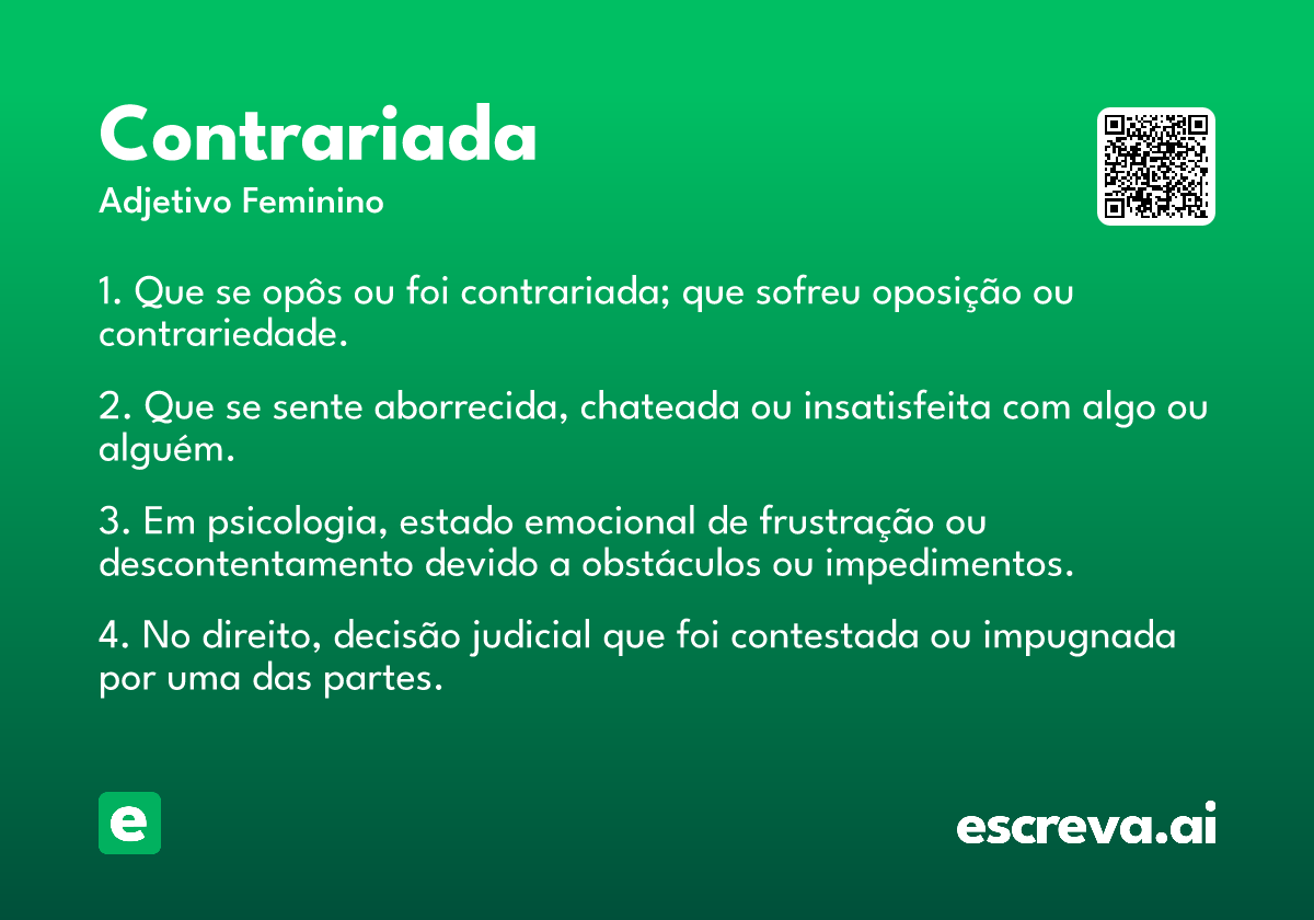 contrariada