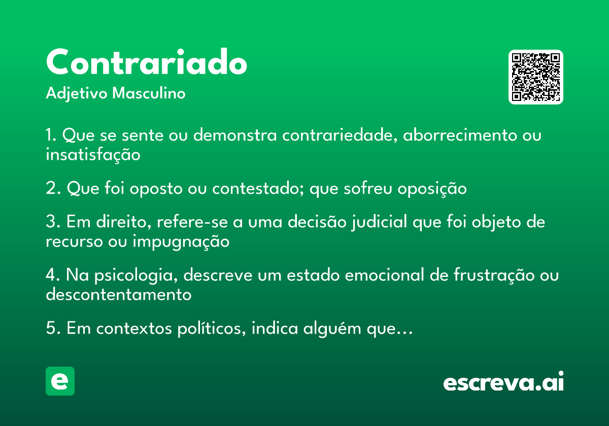 contrariado