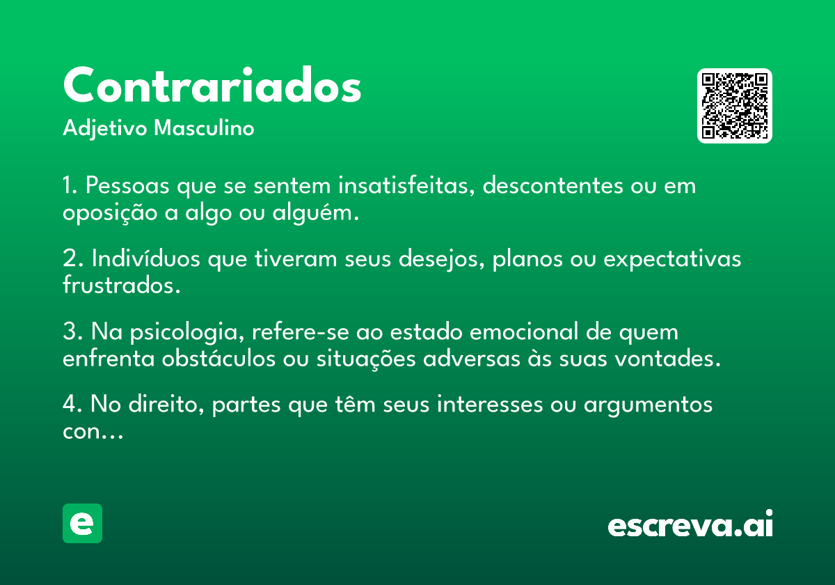 contrariados
