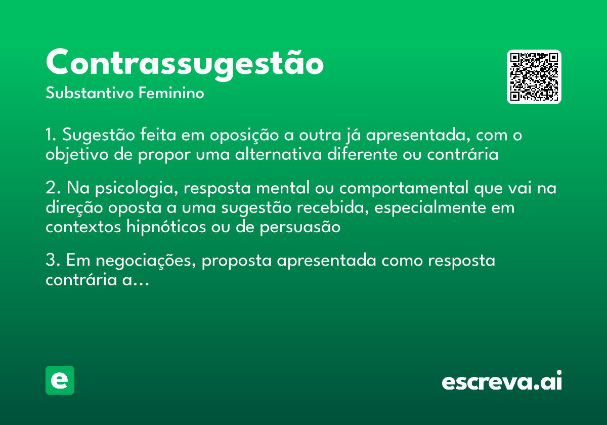 contrassugestão