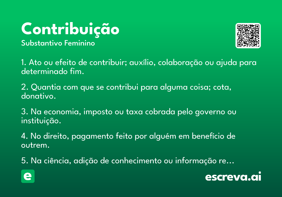 contribuição