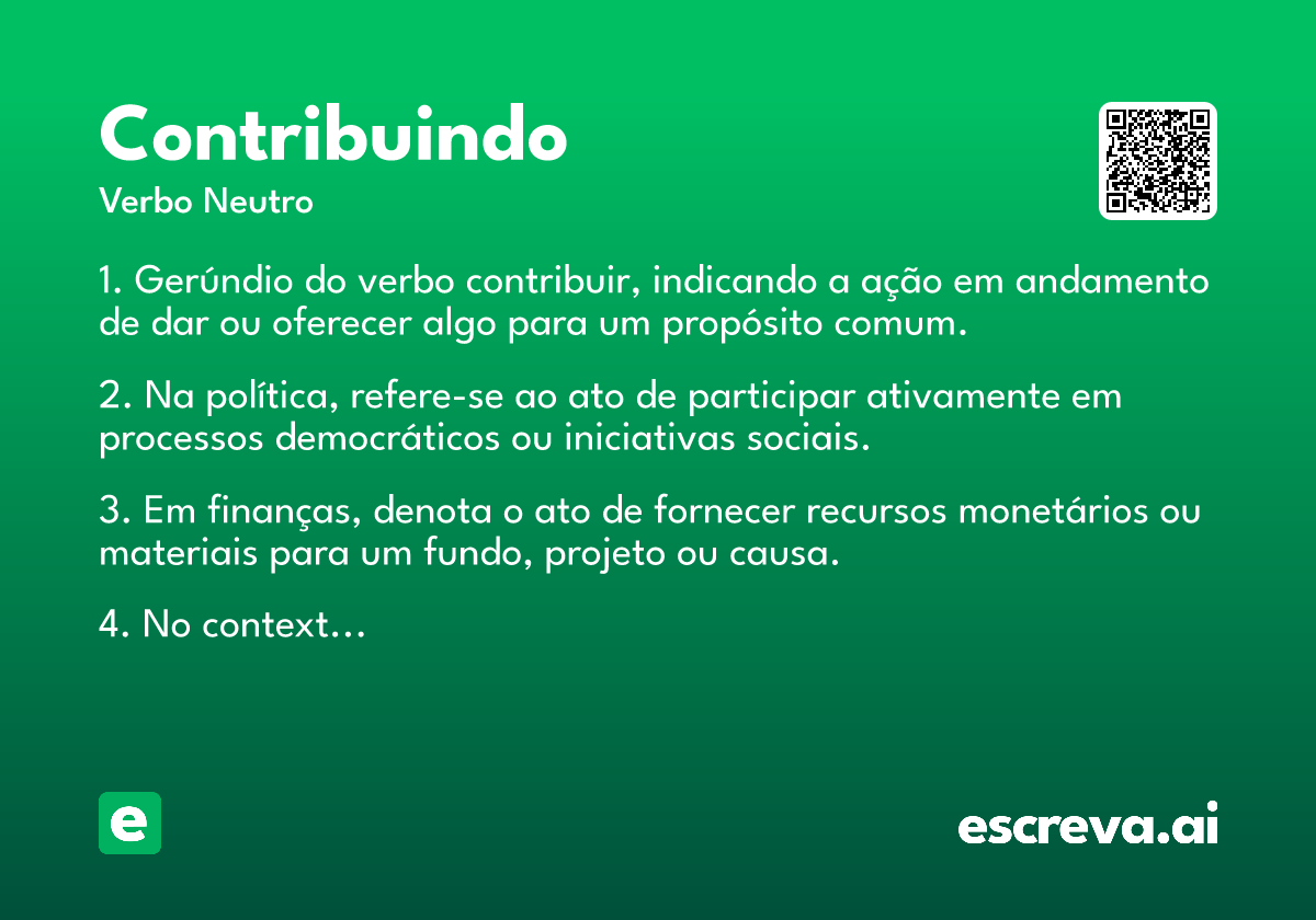 contribuindo
