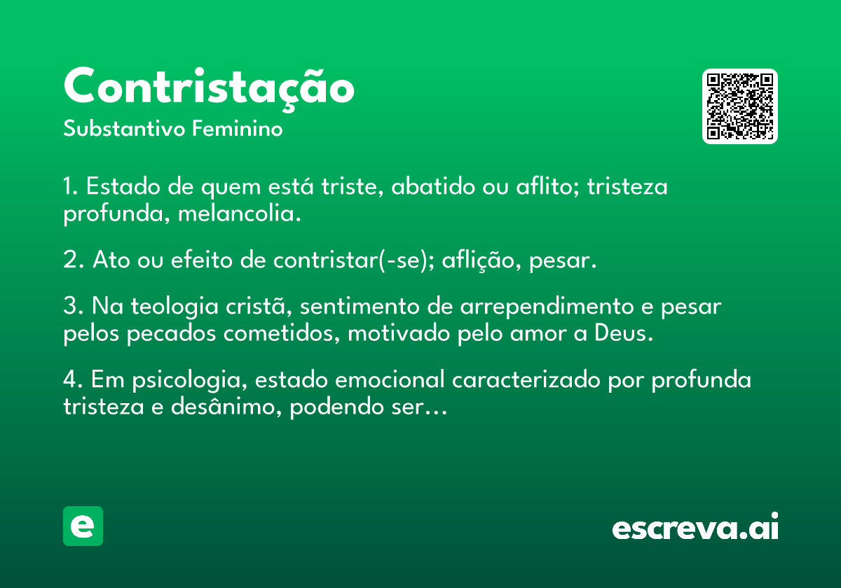 contristação