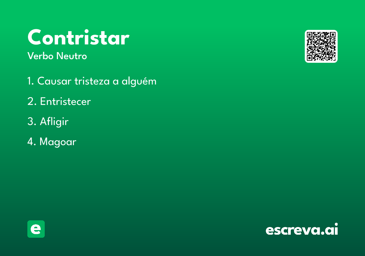 contristar