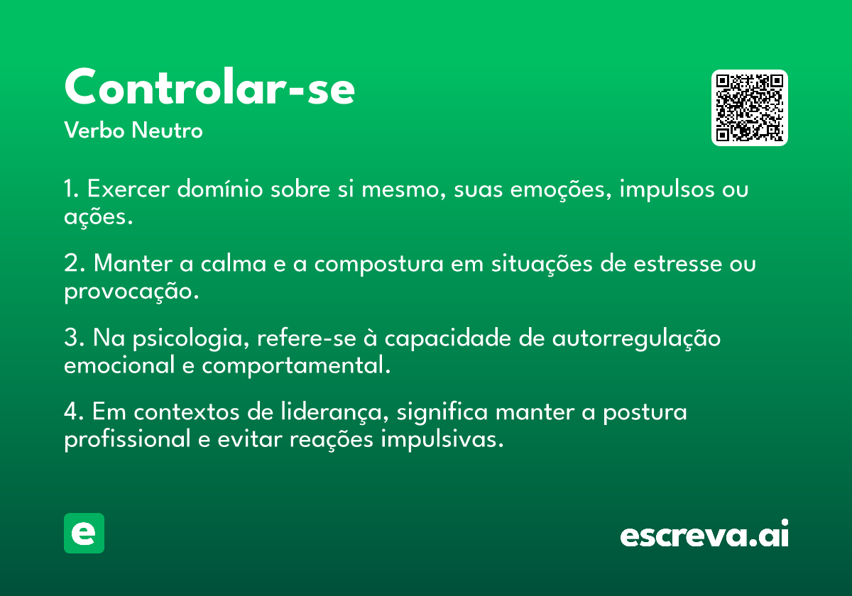 controlar-se