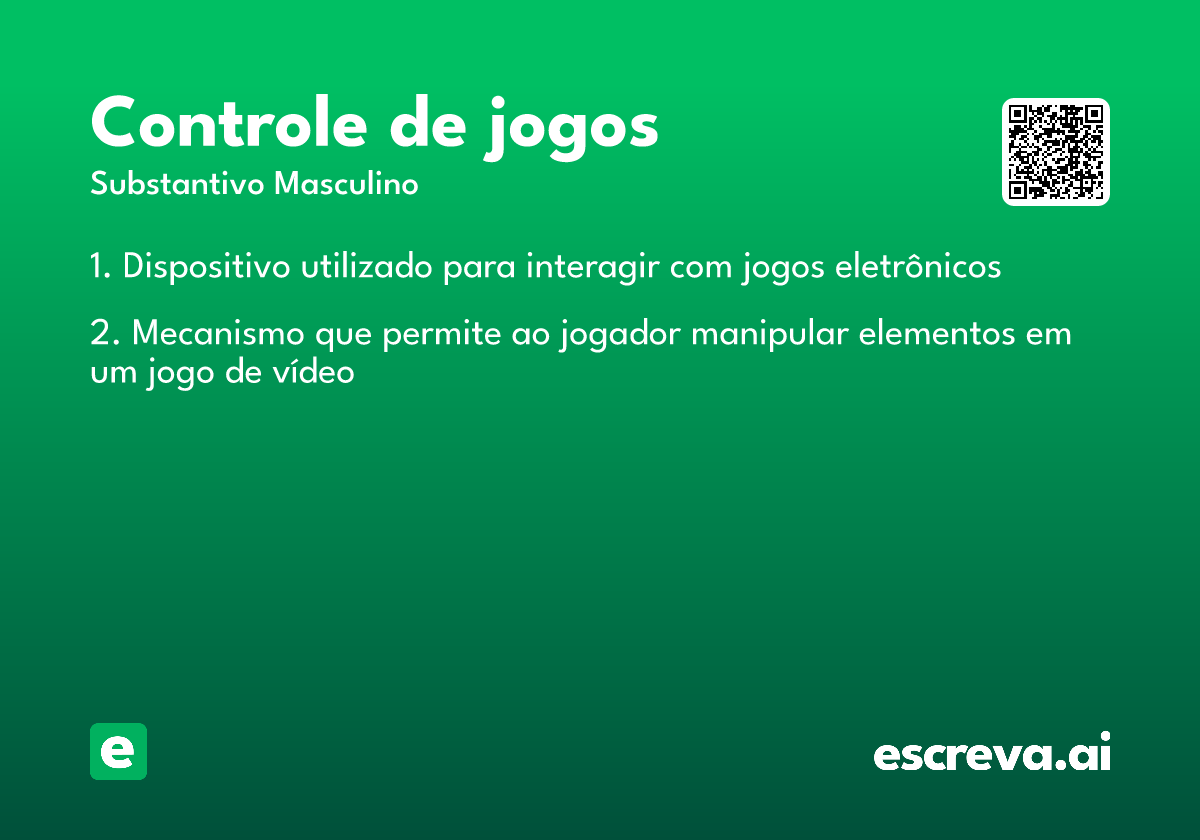 controle de jogos