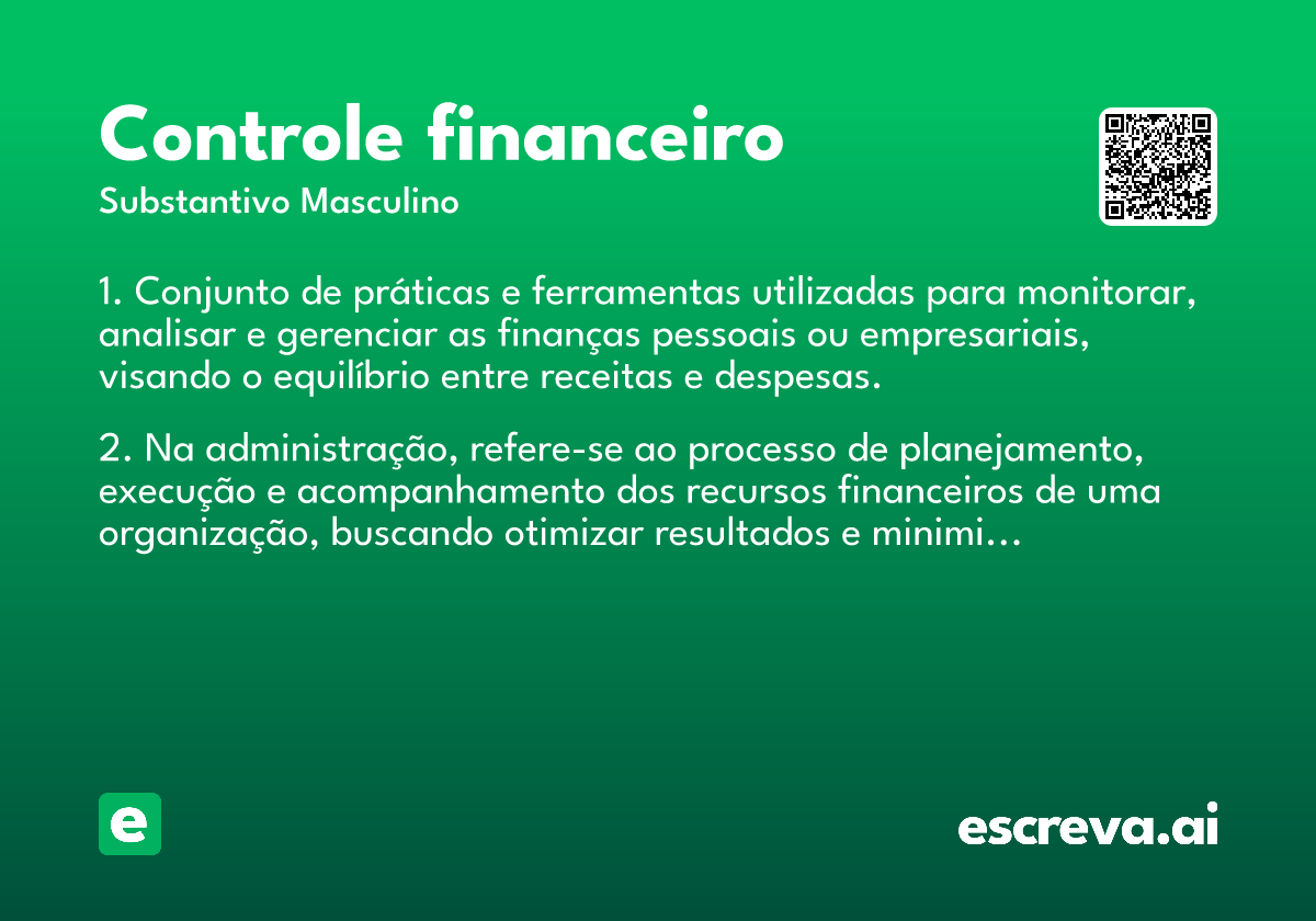 controle financeiro