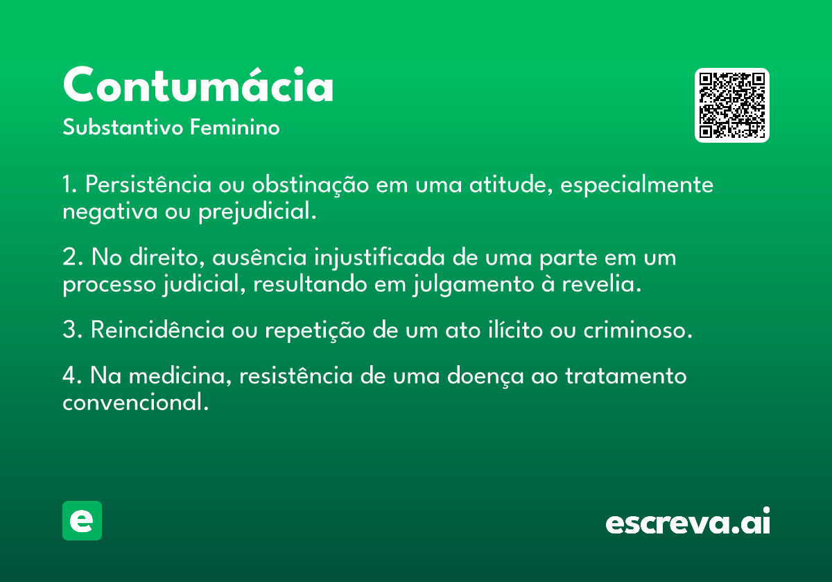 contumácia