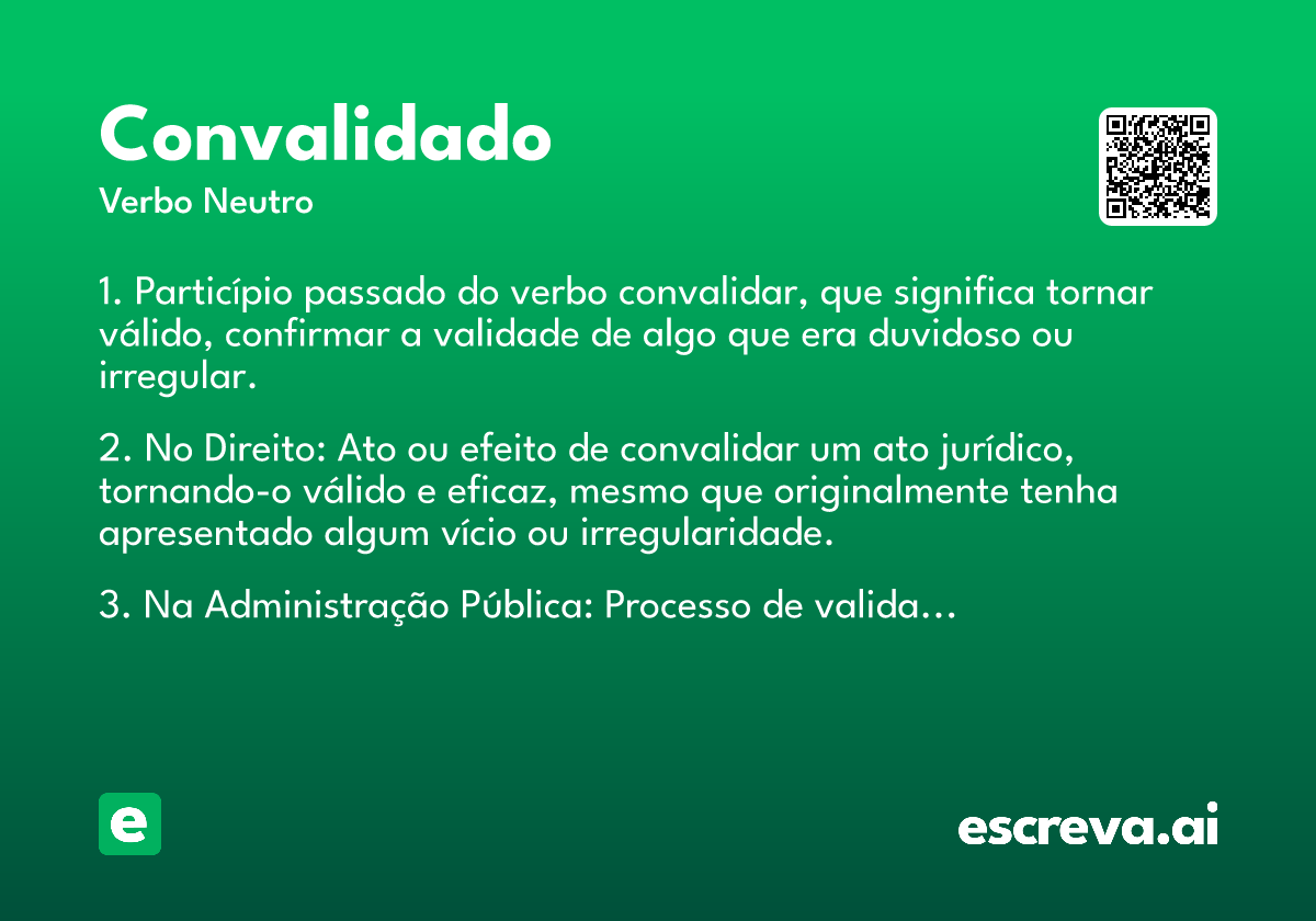 convalidado