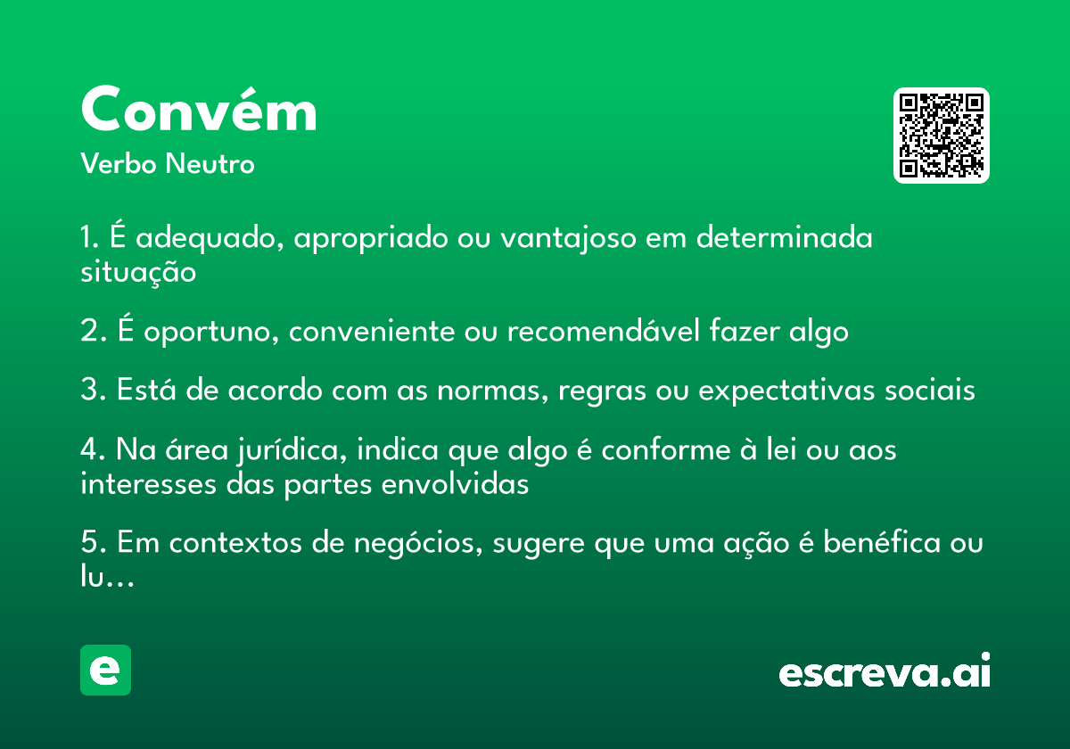 convém