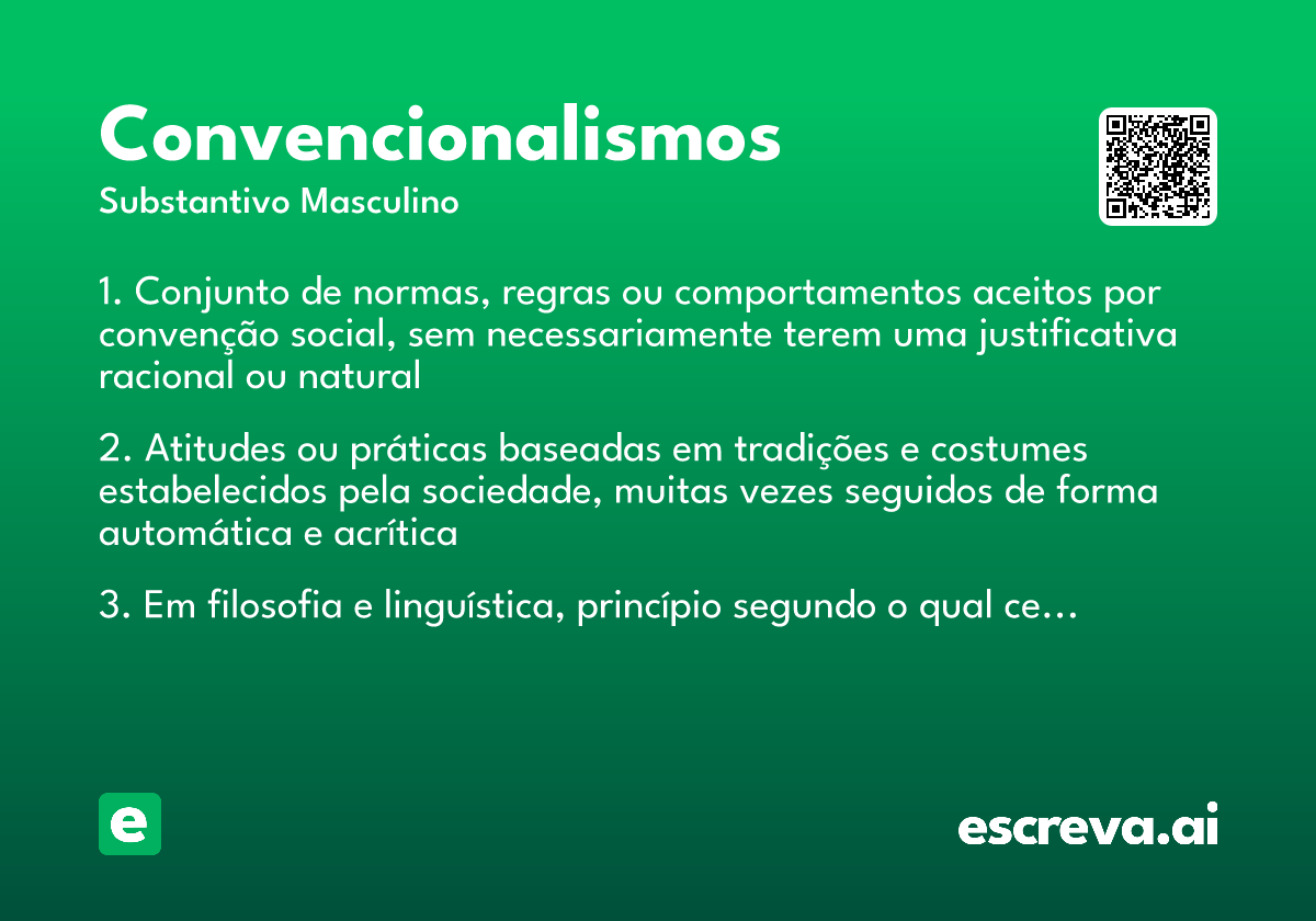 convencionalismos
