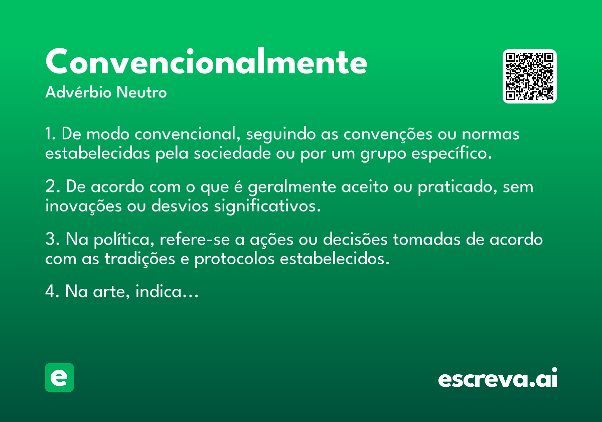 convencionalmente