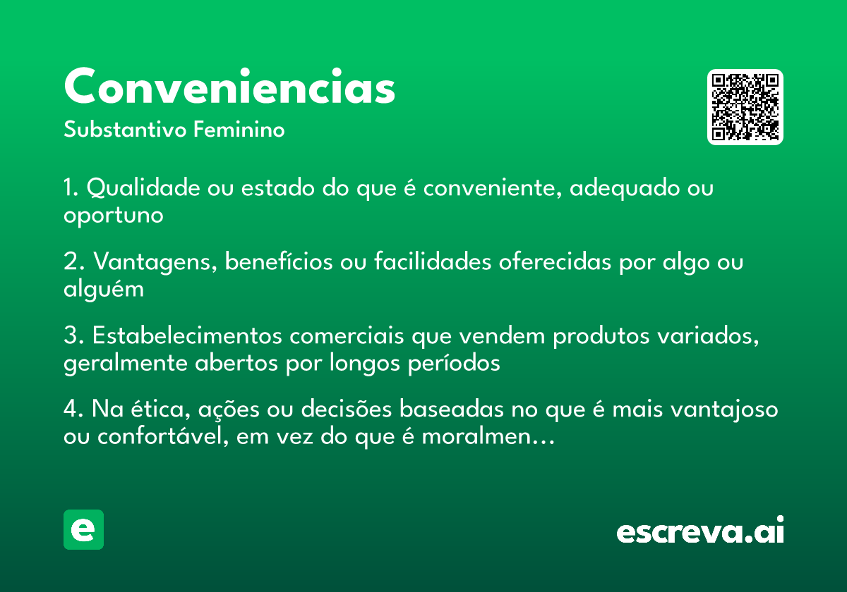 conveniencias