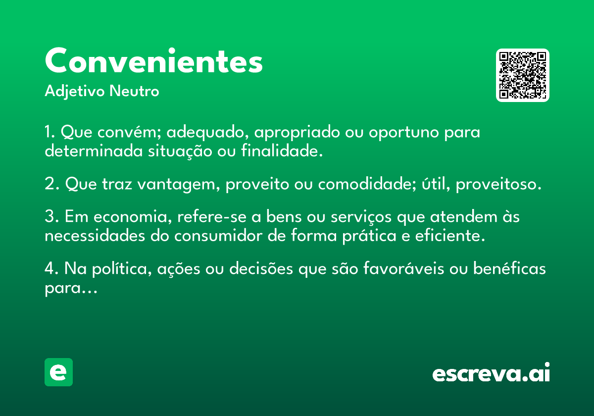 convenientes