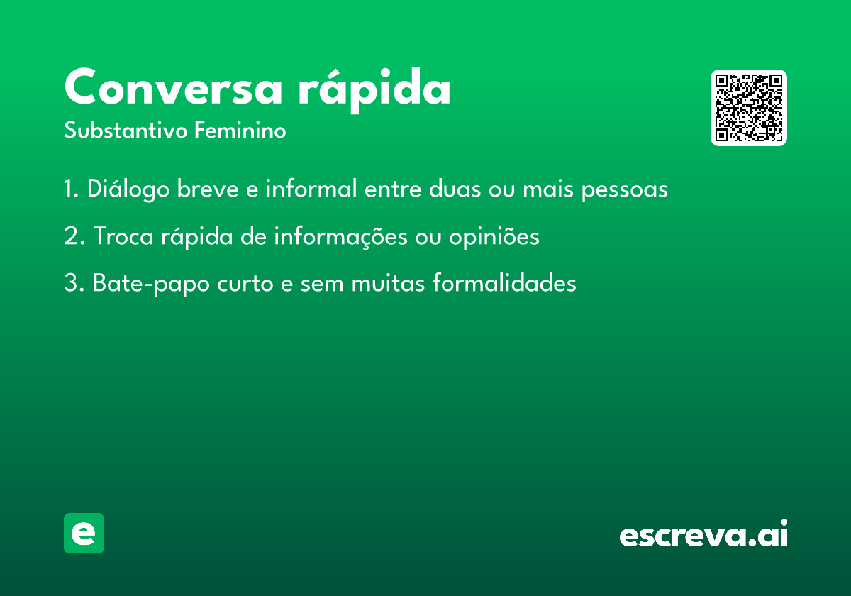 conversa rápida