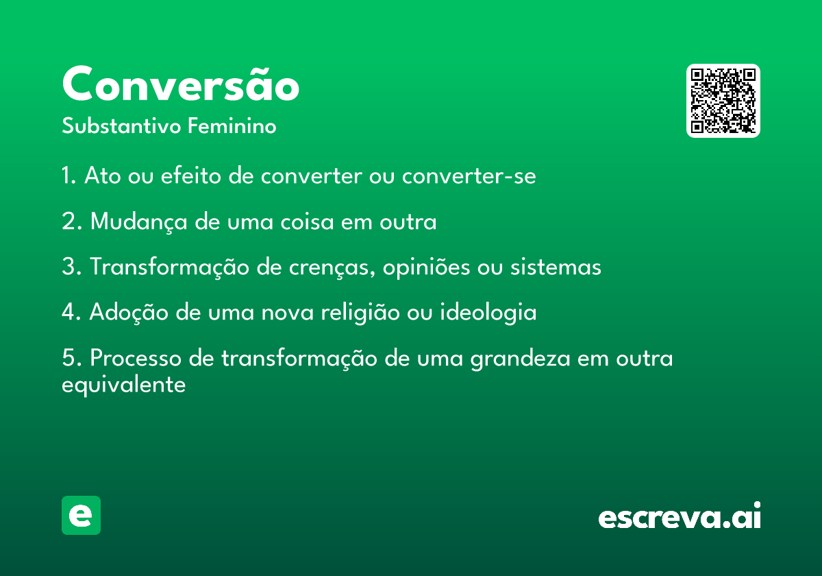 conversão