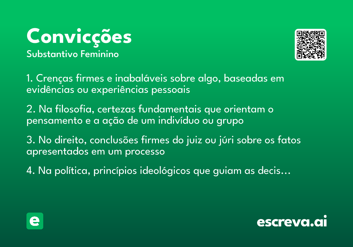 convicções