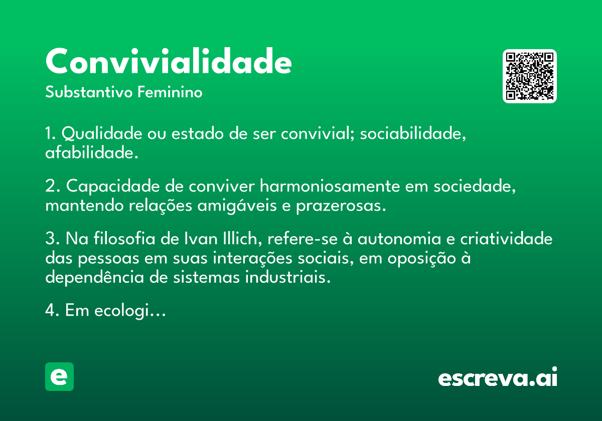 convivialidade