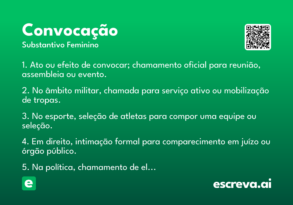 convocação