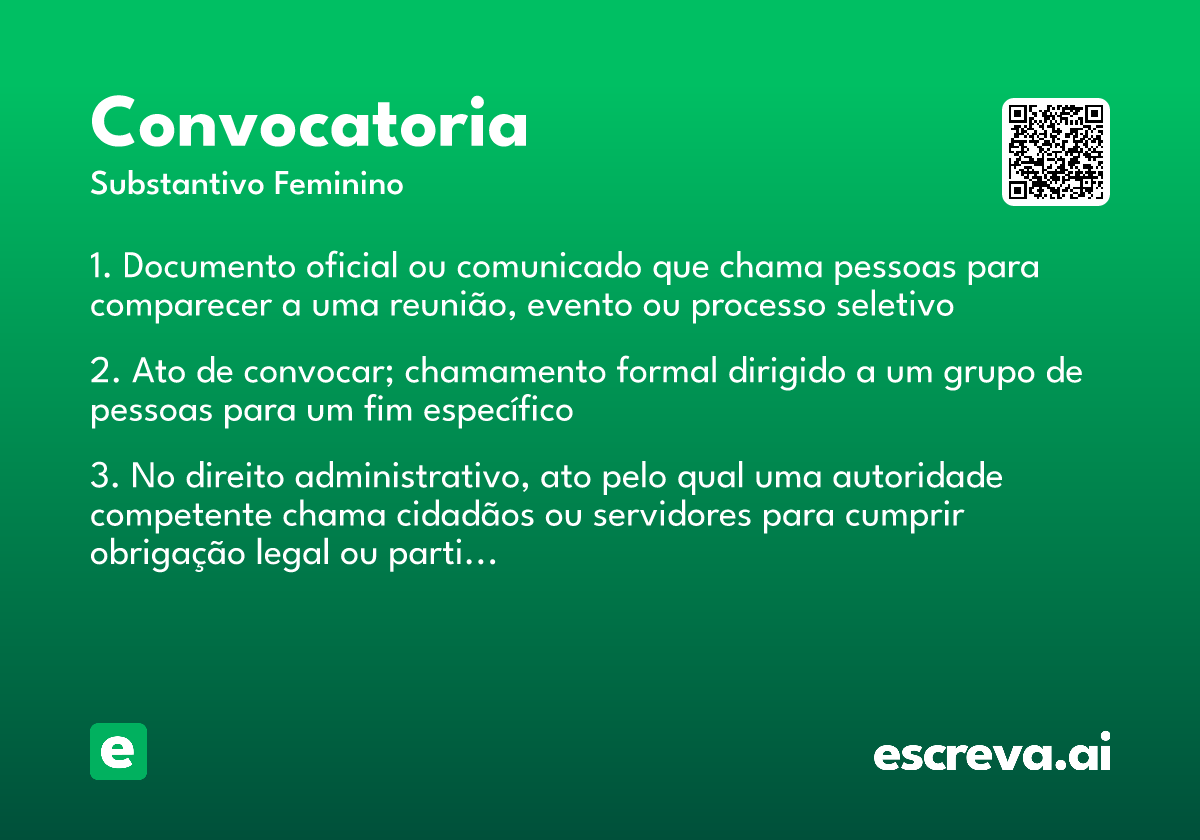 convocatoria
