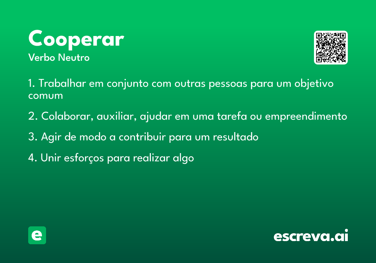 cooperar