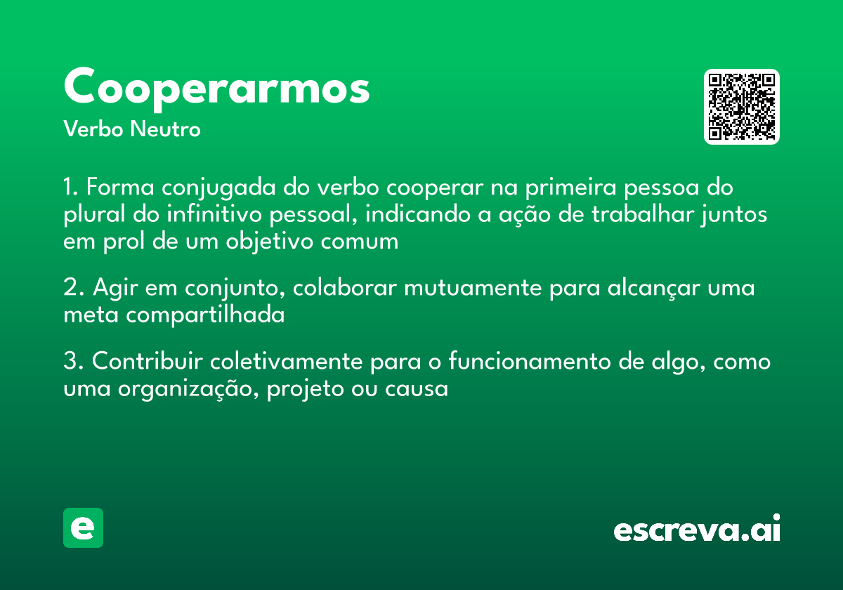 cooperarmos