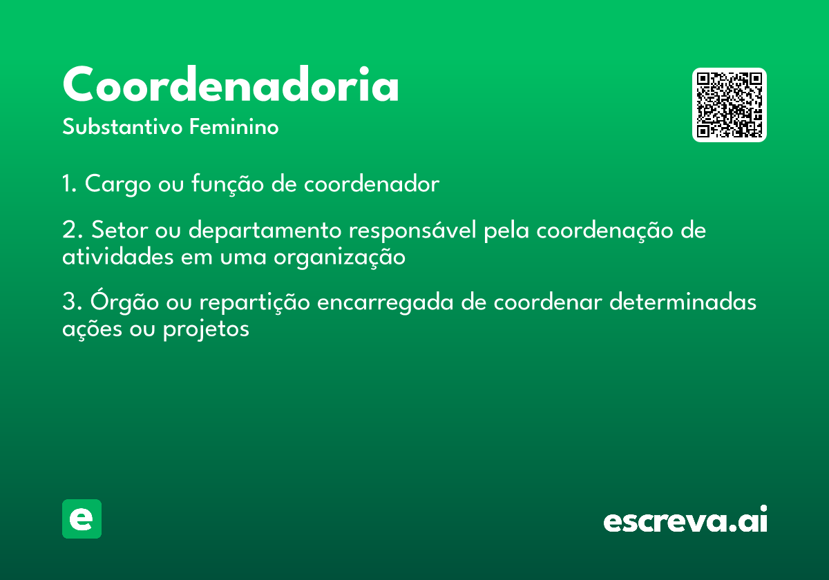 coordenadoria