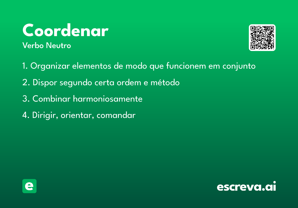 coordenar