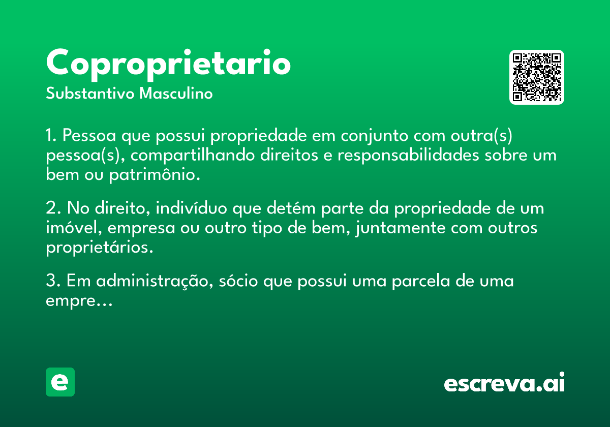coproprietario