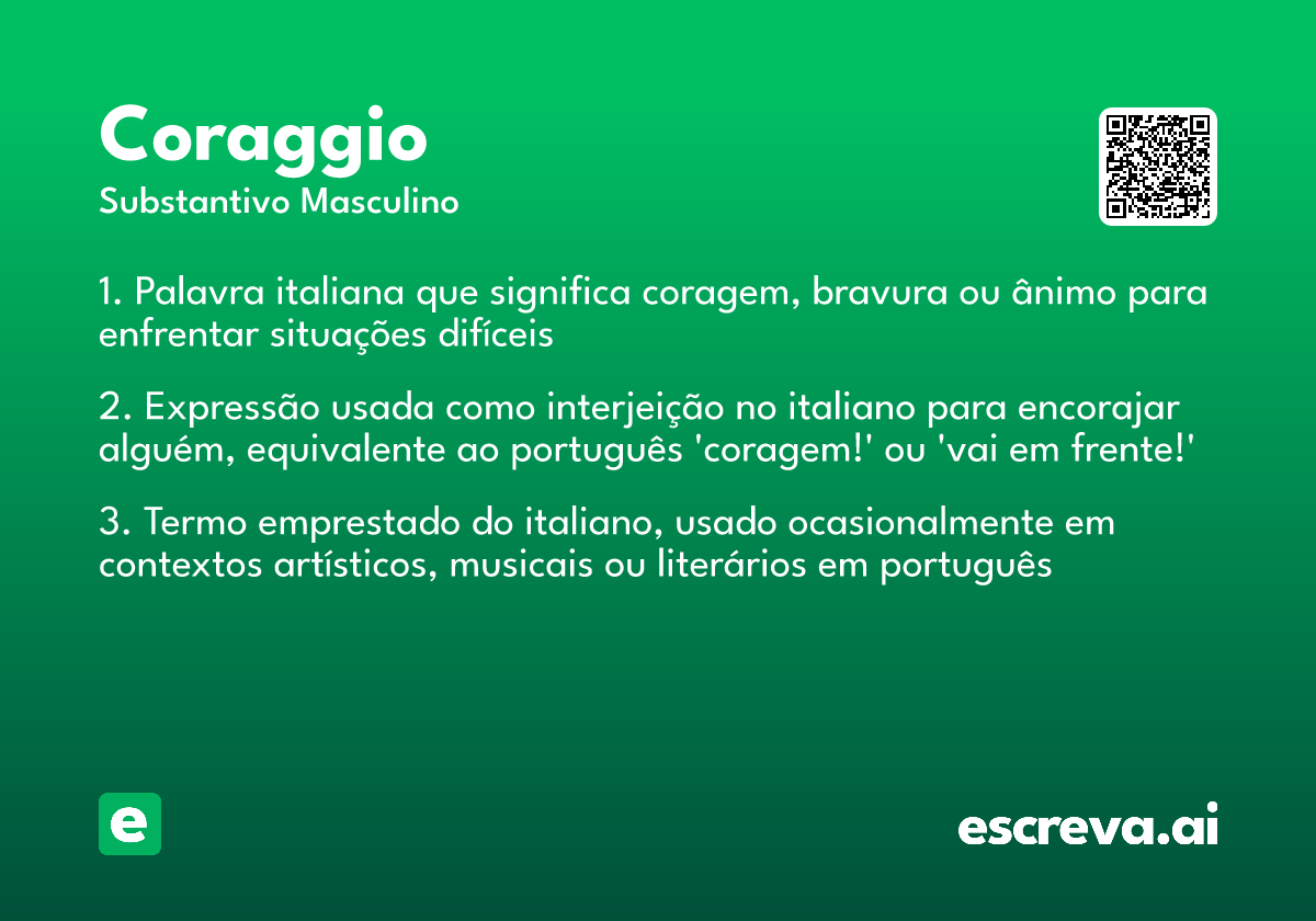 coraggio