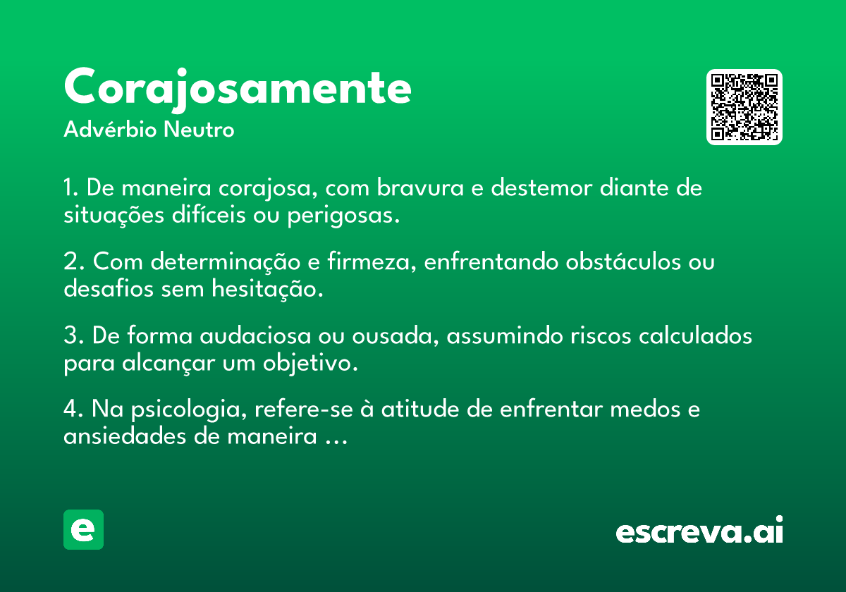 corajosamente