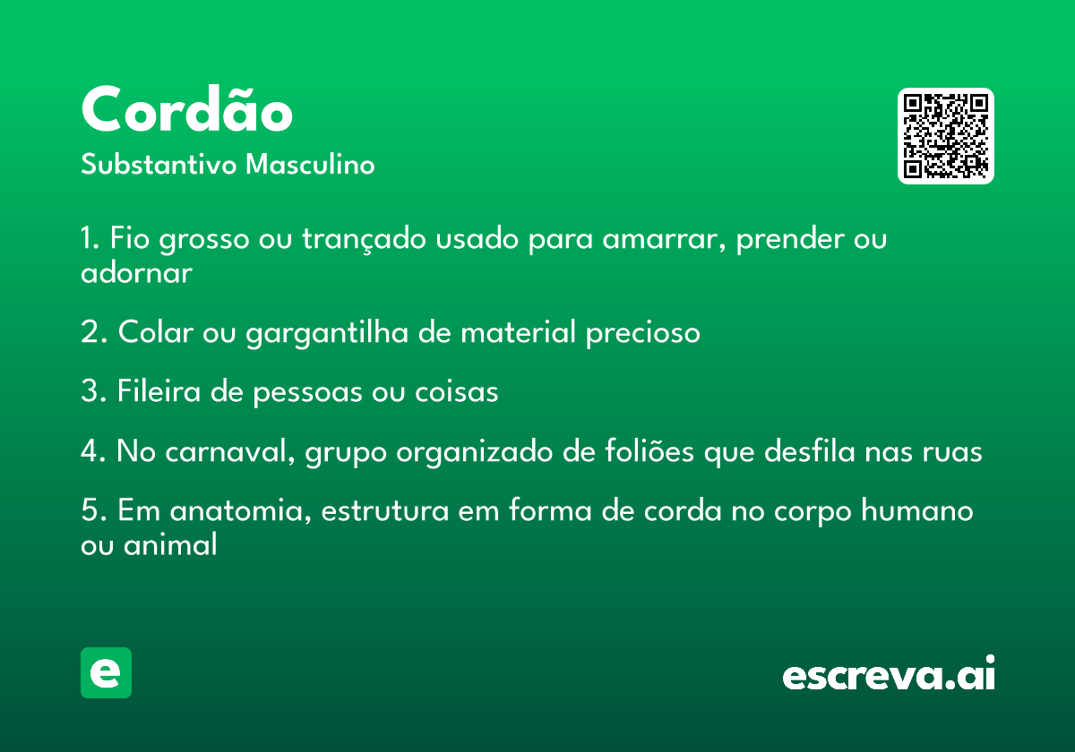 cordão
