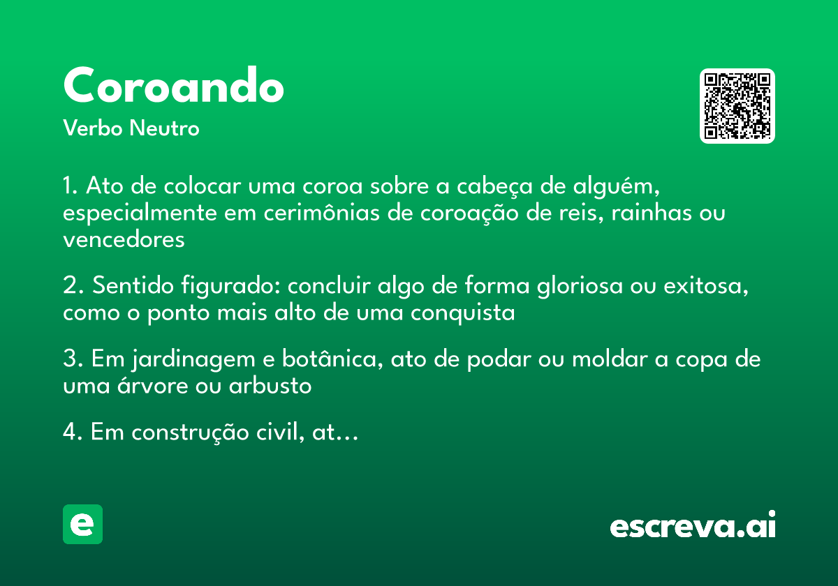 coroando
