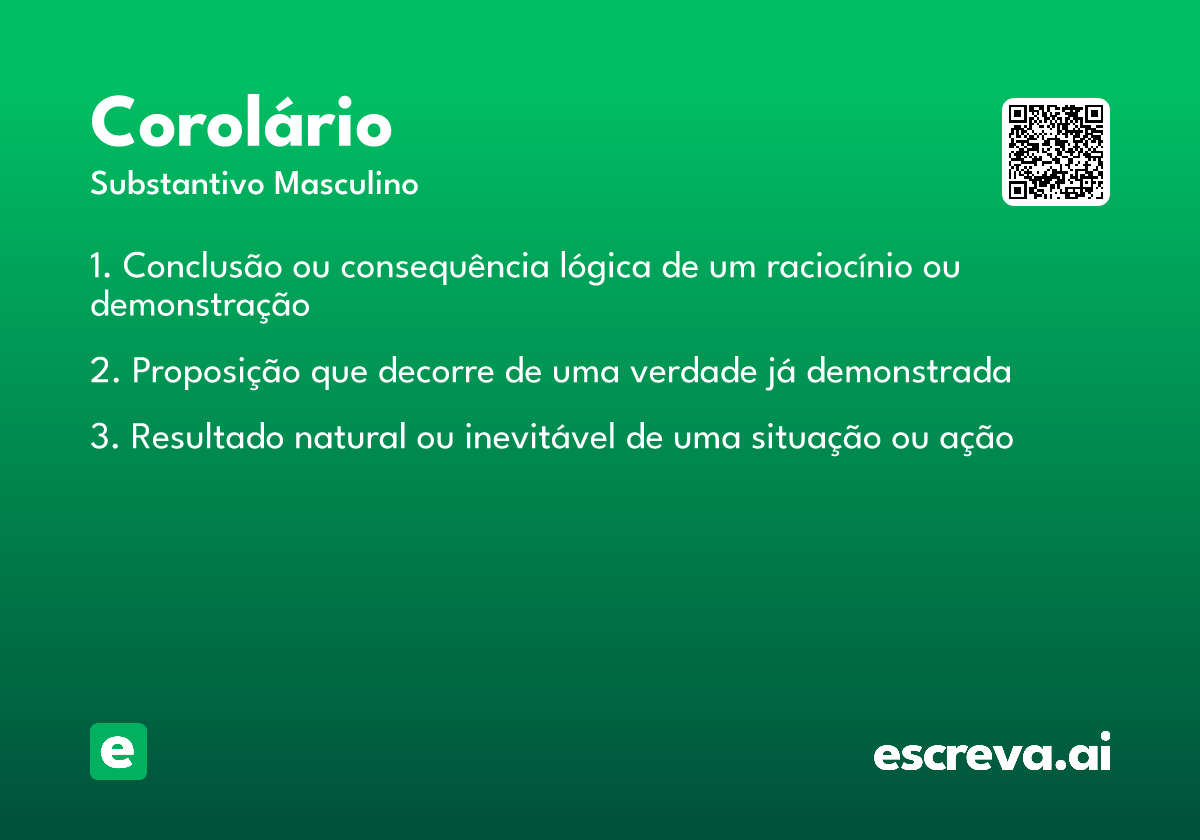 corolário