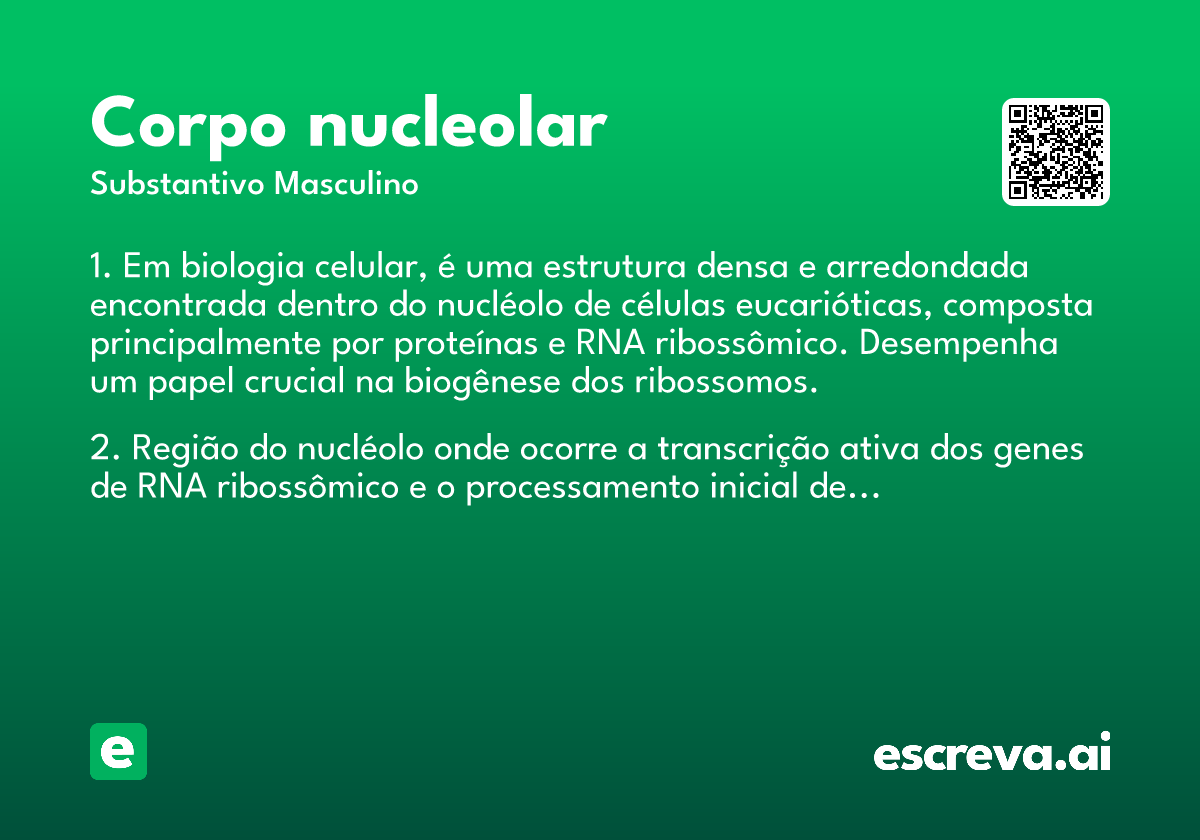 corpo nucleolar